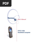 User's Manual: CK32 I-Safe Handheld Computer