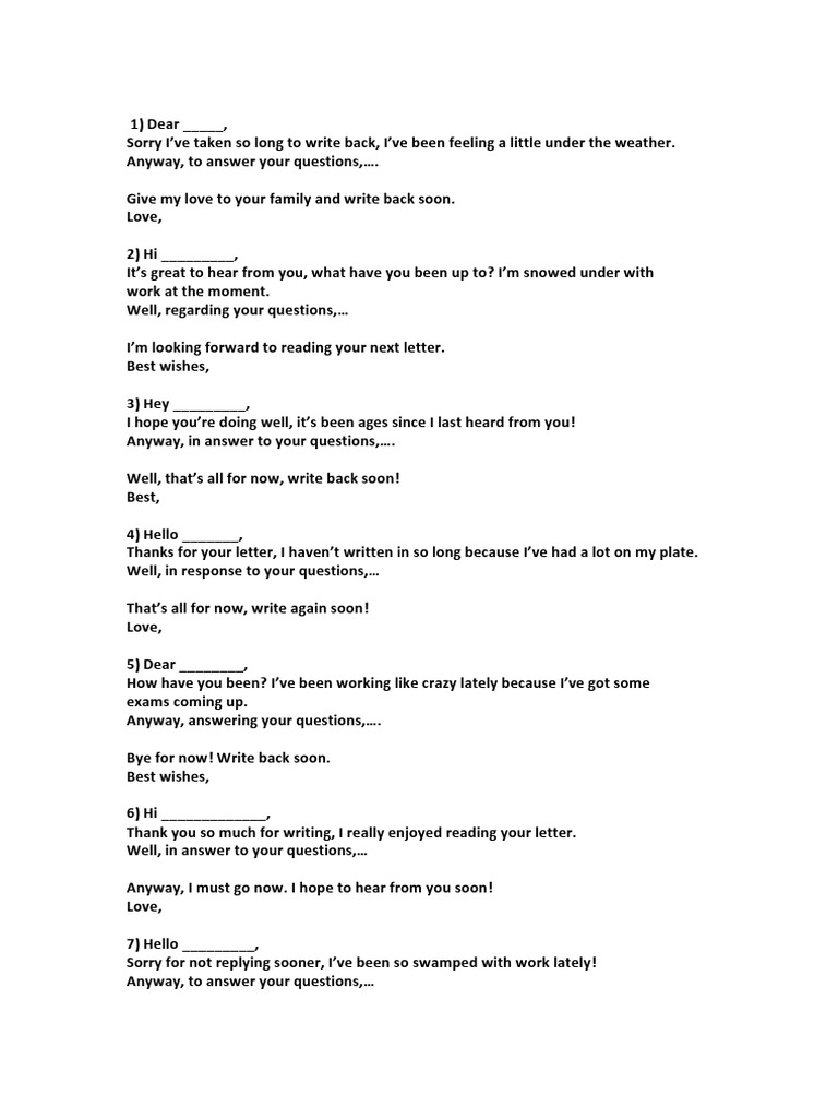 Writing Part 3 Sentences | PDF