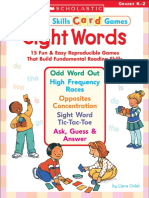 Card Games For Sight Words - K-2 Newson 39 S LC PDF