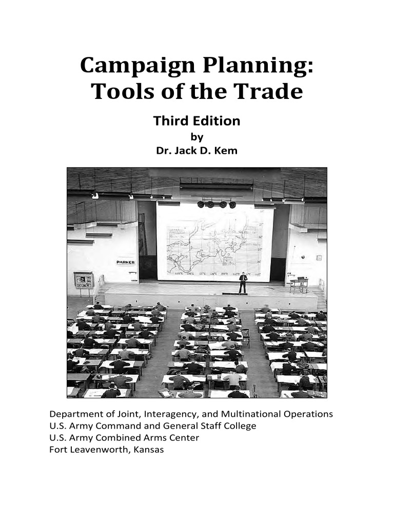 Campaign Planning Handbook for Army | PDF | Thought | Reason