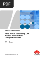 FTTB (GPON Networking, LAN Access, Without HGW) Configuration Guide