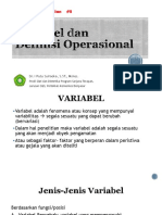 Metpen 9 Definisi Operasional Variabel