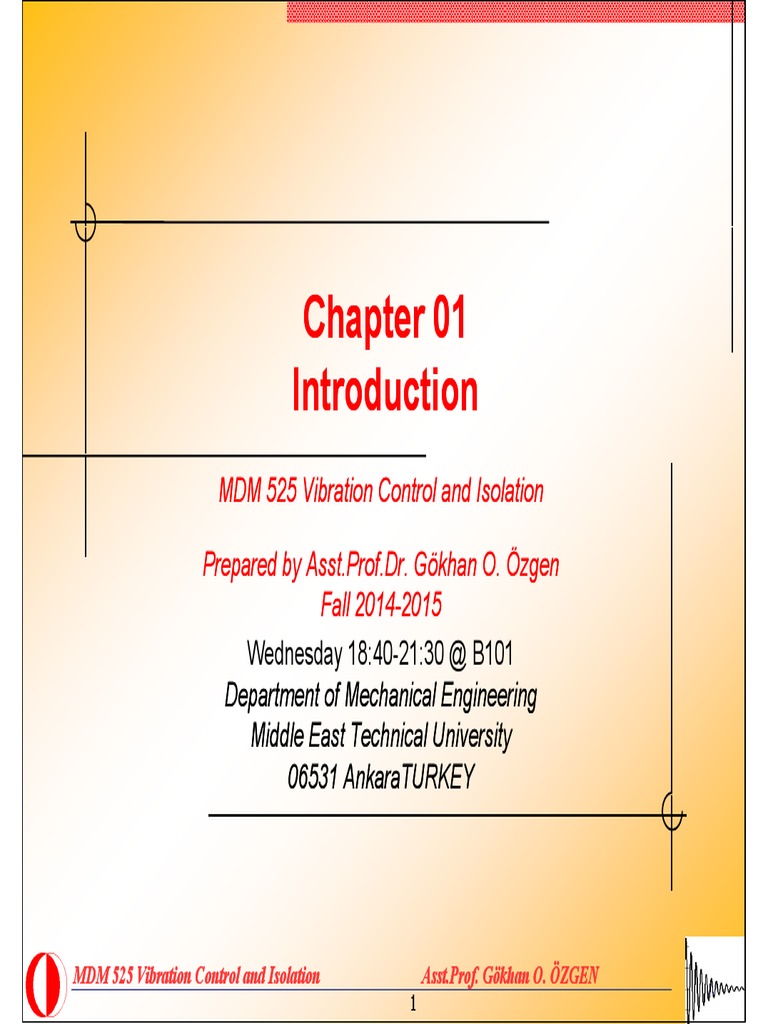 Vibration Control and Isolation Course | PDF | Control Theory ...
