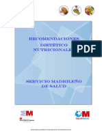 SALUDMADRID 2013 Recomendaciones Dietetico Nutricionales