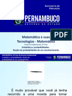 Estatística e Probabilidades. Noção de Probabilidade de Um Acontecimento