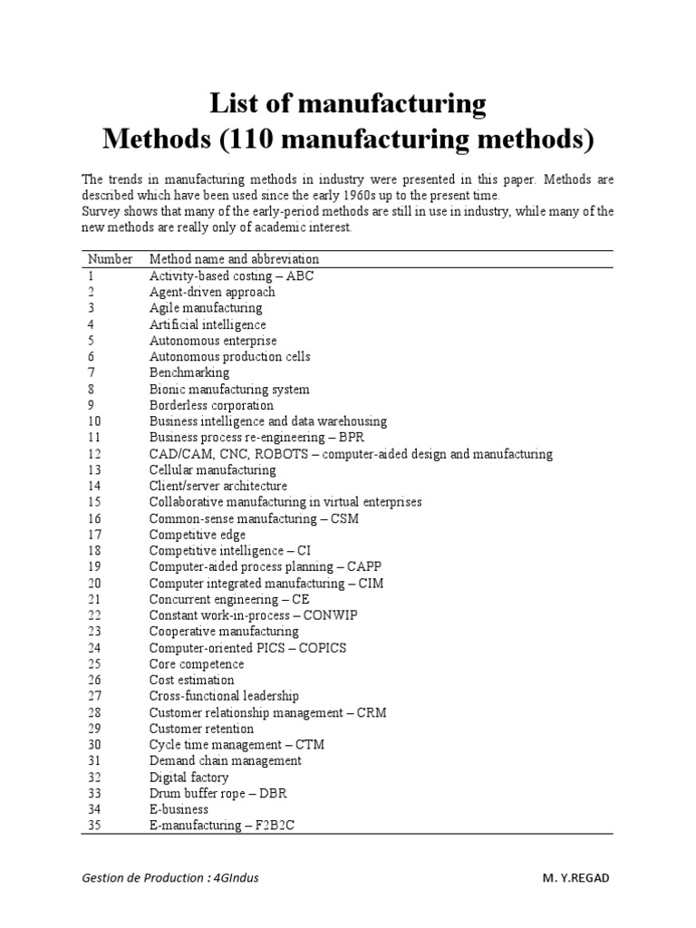Méthodes de Fabrication et QFD | PDF | Life Cycle Assessment ...