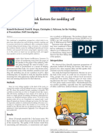 Incidence of and Risk Factors For Nodding Off at Scientific Sessions