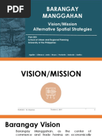 Barangay Manggahan: Vision/Mission Alternative Spatial Strategies