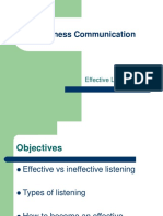 Business Communication: Effective Listening