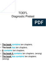Toefl Diagnostic Pretest