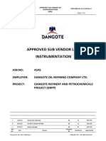 A545 000-16-51 VL 02 Vendor List - Instrumentation - DORC - Packages