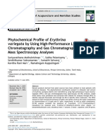 Phytochemical Profile of Erythrina Variegata by Using High Performance Liquid Chromatography and Gas Chromatography Mass Spectroscopy Analyses