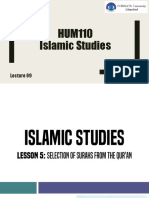 HUM110 Islamic Studies