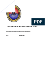 Portafolio Academico Fip Unsa 2018