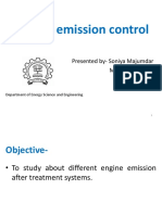 Engine Emission Control: Presented By-Soniya Majumdar Mtech, 193170021