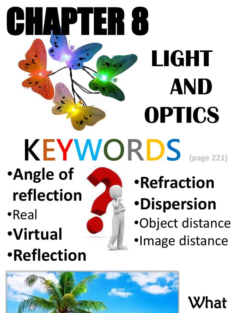 Light and Optics: Chapter 8 Notes | PDF | Reflection (Physics) | Color