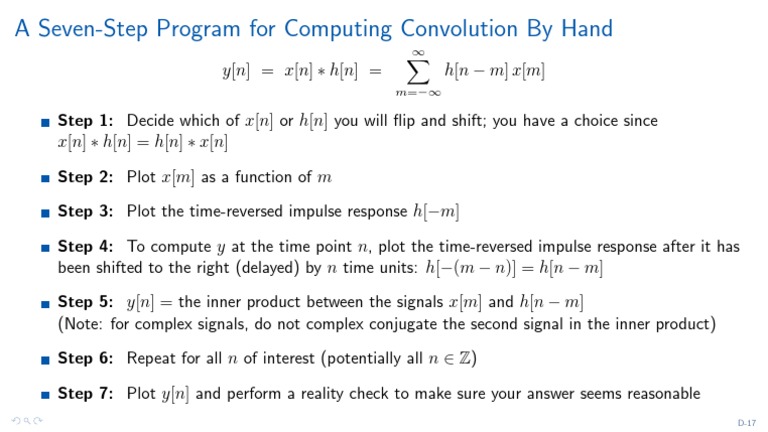 Convolution: 7-Step Algorithm