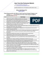 Daftar Judul Skripsi PAI Bagian Update 1 PDF