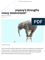 Are Your Company's Strengths Really Weaknesses - PDF