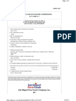 Securities and Exchange Commission: San Miguel Pure Foods Company, Inc. PF