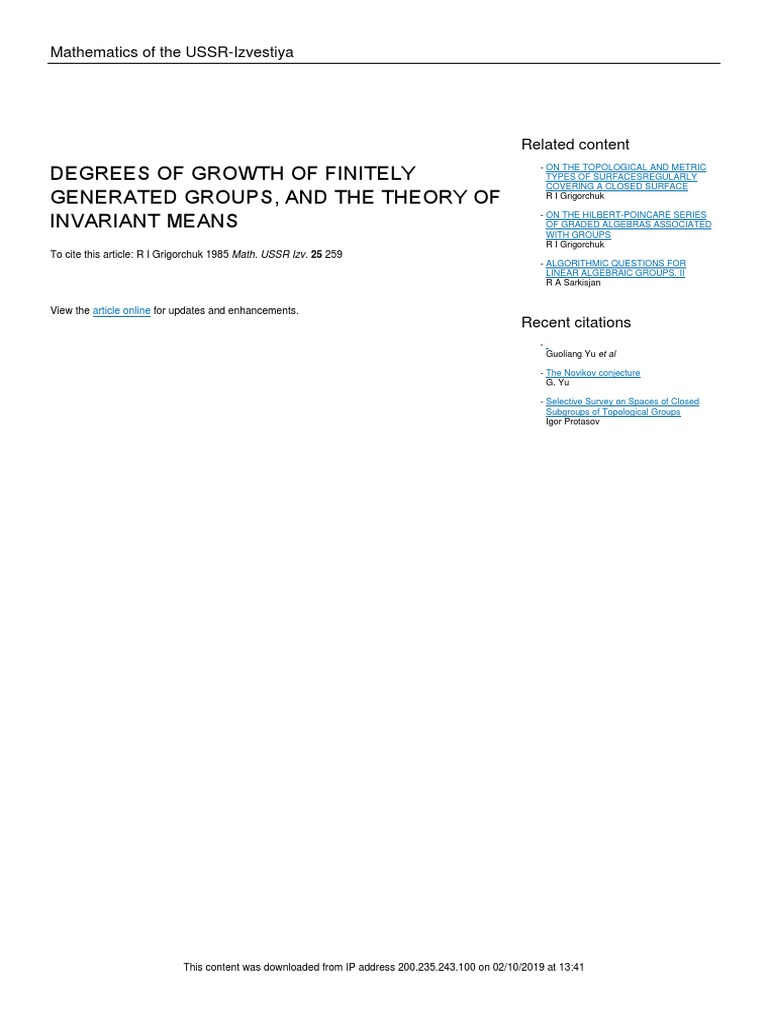 Degrees of Growth of Finitely Generated Groups, and The Theory of ...
