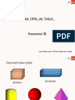 Geometrijska Tijela I Likovi Crte I Tocke