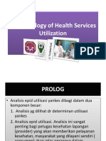 Analisis Epidemiologi Utilisasi Pelayanan Kesehatan