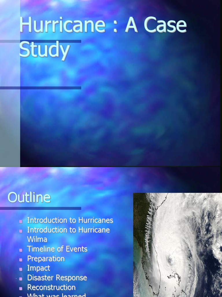 hurricane case study