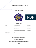 Laporan Resmi Praktikum Kimfis Modul I