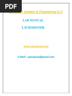 Practical Lab Manual For C Programming