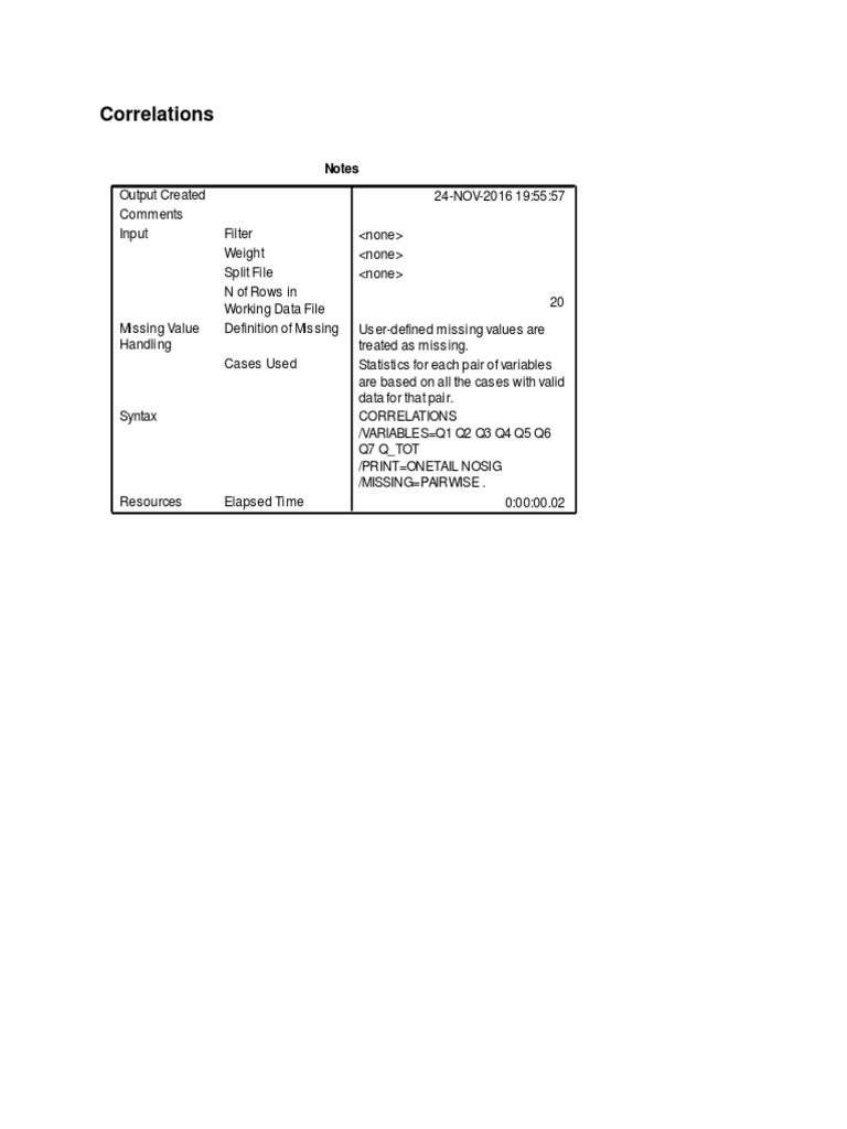 Correlation Analysis Report | PDF