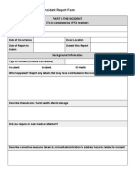 Gfta Health and Safety Incident Report Form