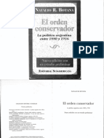 Botana, Natalio, El Orden Conservador PDF