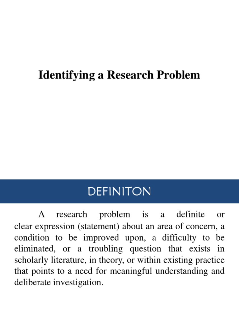 example of a research problem pdf
