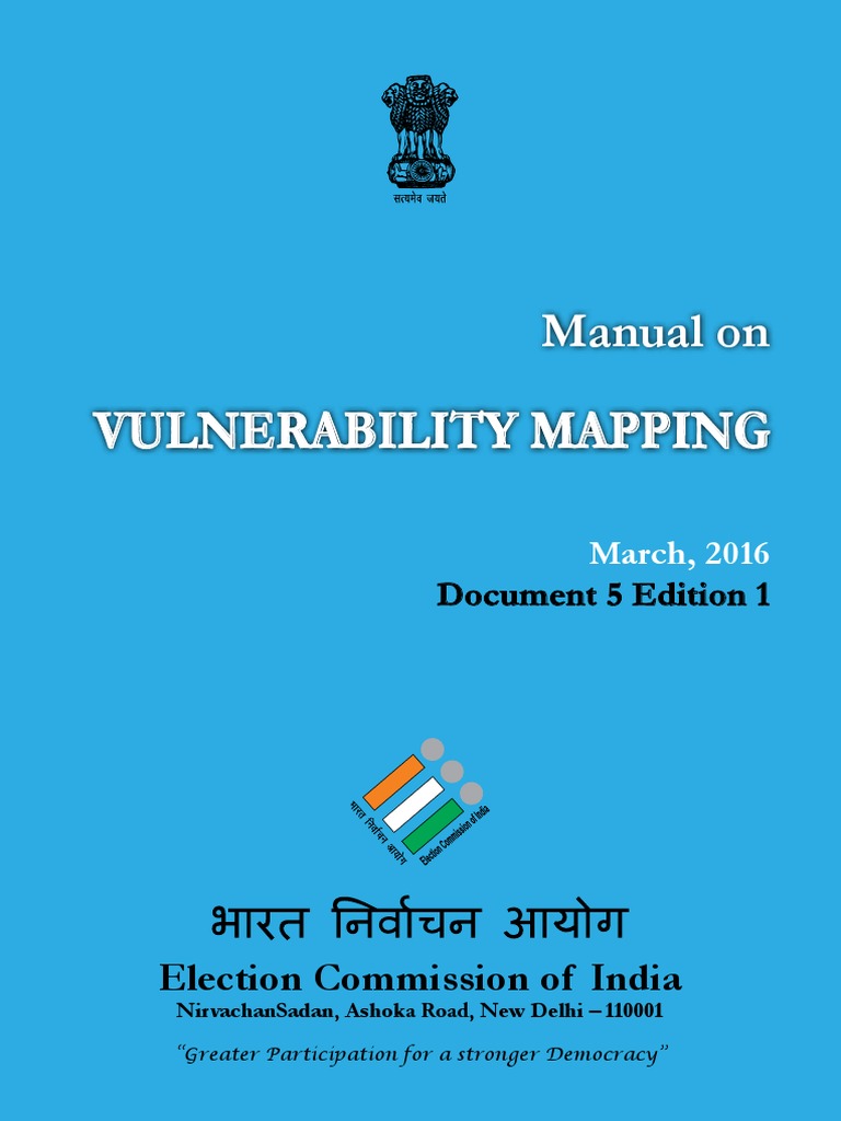 Vulnerability Mapping Manual On Pdf Polling Place Elections