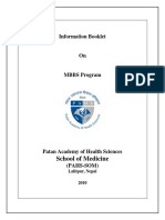 Pahs Mbbs Information Booklet