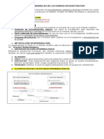 Aspectos Generales de Los Diseños de Investigación en Epidemiologia