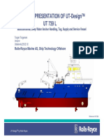 Brief Presentation of Ut-Design UT 739 L: Multifunctional, Deep Water Anchor Handling, Tug, Supply and Service Vessel