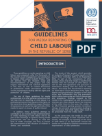 Guidelines Child Labour: For Media Reporting On in The Republic of Serbia