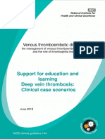 Support For Education and Learning Deep Vein Thrombosis: Clinical Case Scenarios