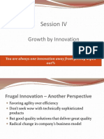 Session IV: Growth by Innovation