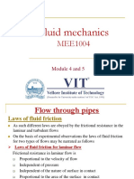 Fluid Mechanics - Laws of Fluid Friction and Flow Through Pipes