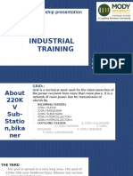 Industrial Training: Summer Internship Presentation