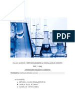 Enlace Químico y Determinacion de La Formula de Un Hidrato