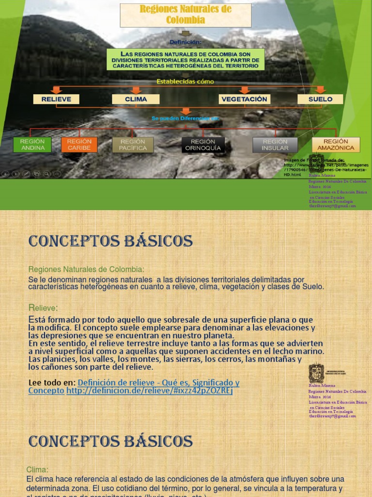 Regiones Naturales de Colombia | PDF | Suelo | Clima