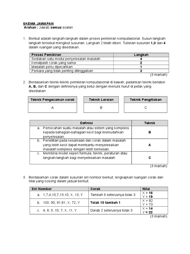 Ujian 1 Ask 2017 Skema Jawapan Pdf