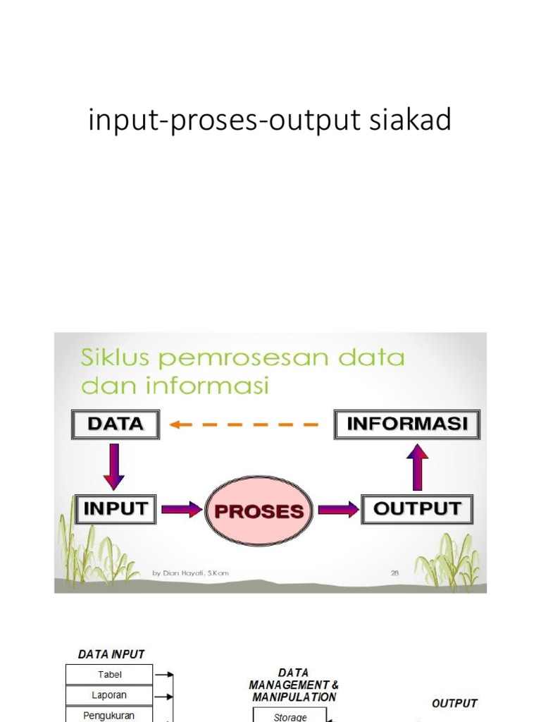 Proses Input-Output dalam SIAKAD | PDF | Teknologi & Rekayasa