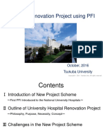 Hospital Renovation Project Using PFI: October, 2016 Tsukuba University
