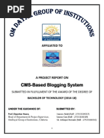 CMS-Based Blogging System: Affiliated To