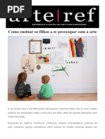 Arteref Como Ensinar Os Filhos a Se Preocupar Com a Arte